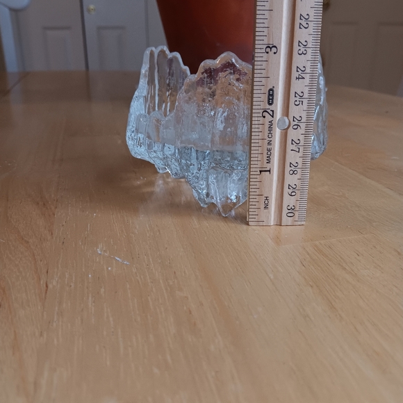 Glass Ice Cube Style Two Sided Votive looks like Costa Boda - Picture 6 of 7